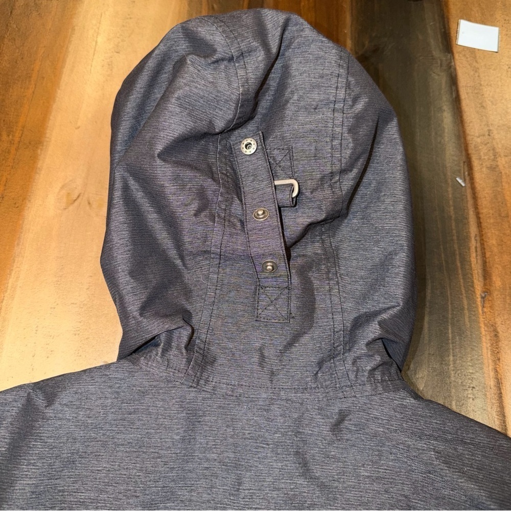 Columbia Carson Pass Jacket Gray Omni Heat Hooded Waterproof Full Zip - Picture 6 of 8
